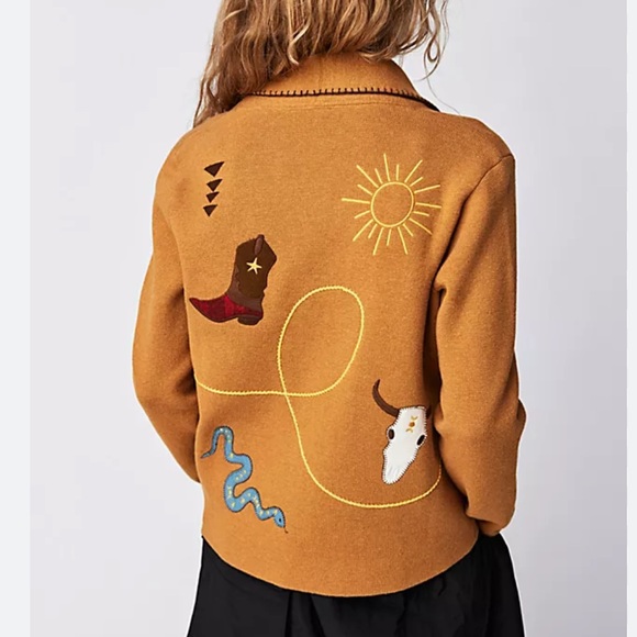 NEW Free People x Pendleton Souvenir Western Cardigan Large - Picture 2 of 10